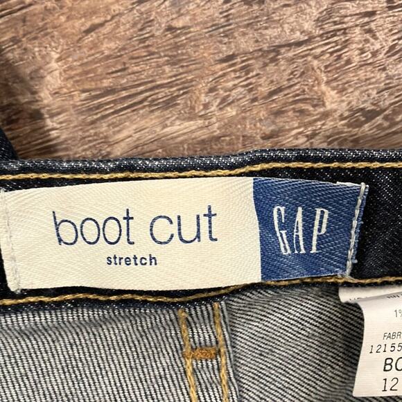 GAP Dark Wash Stretch Bootcut Jeans Size 12 - Picture 6 of 8